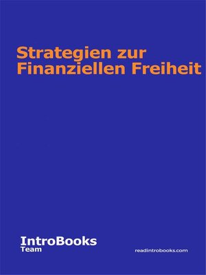 cover image of Strategien zur Finanziellen Freiheit